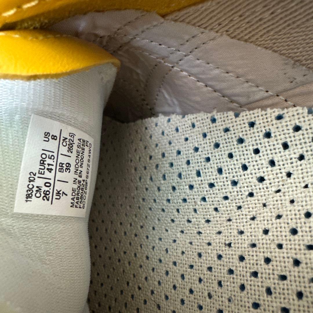 オニツカタイガー　MEXICO66 イエロー　26cm