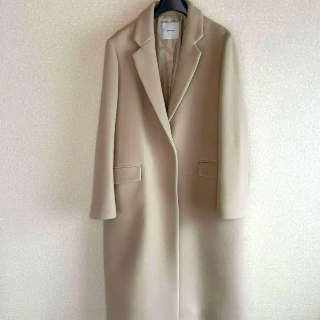 【スピックアンドスパン】チェスターコート♡ウール ベージュ系 ロング