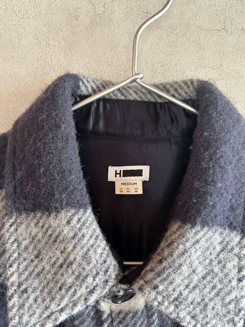 H BEAUTY&YOUTH BIG CHECK CPO JACKET サイズM