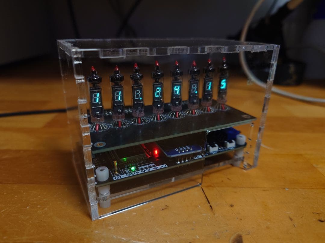 VFD管時計 ダイバージェンスメーター風 電子工作 RTC搭載 ニキシー管