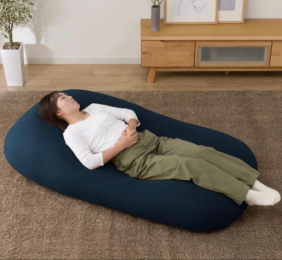 ニトリ ビーズクッション角丸 メガブラウン 幅160cm