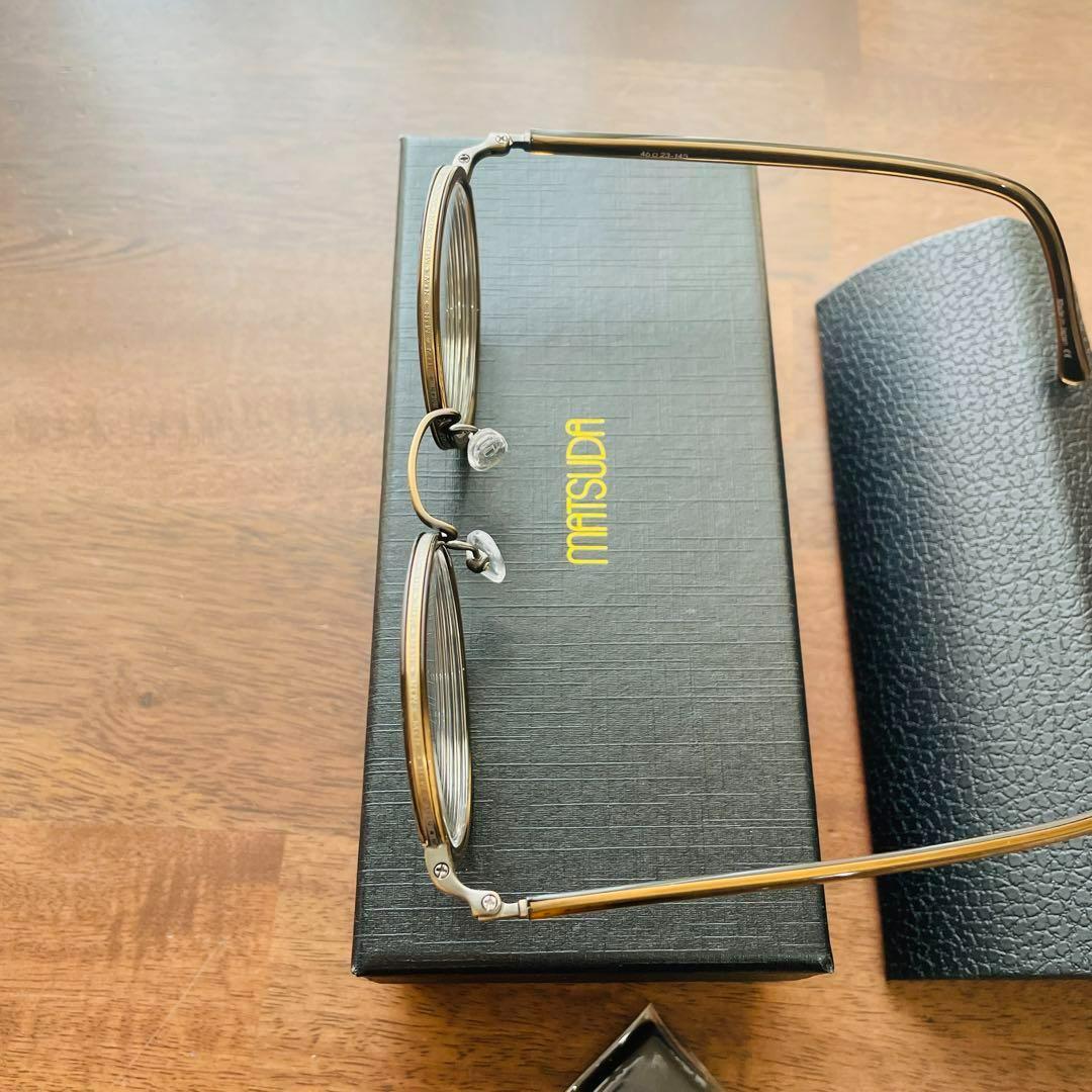 メガネ　フレーム　ボストン　MATSUDA 　M3076 日本製　べっこう色