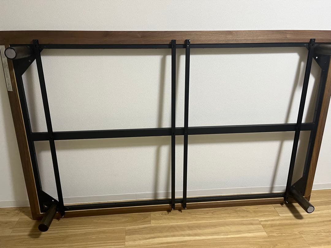 【送料込み】無印良品　木製ベットフレーム　セミダブル（脚付き）