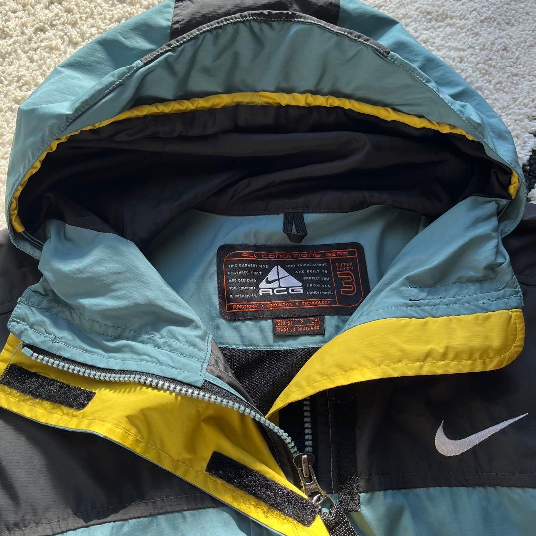 90s NIKE ACG パッカブルジャケット マウンテン バイカラー