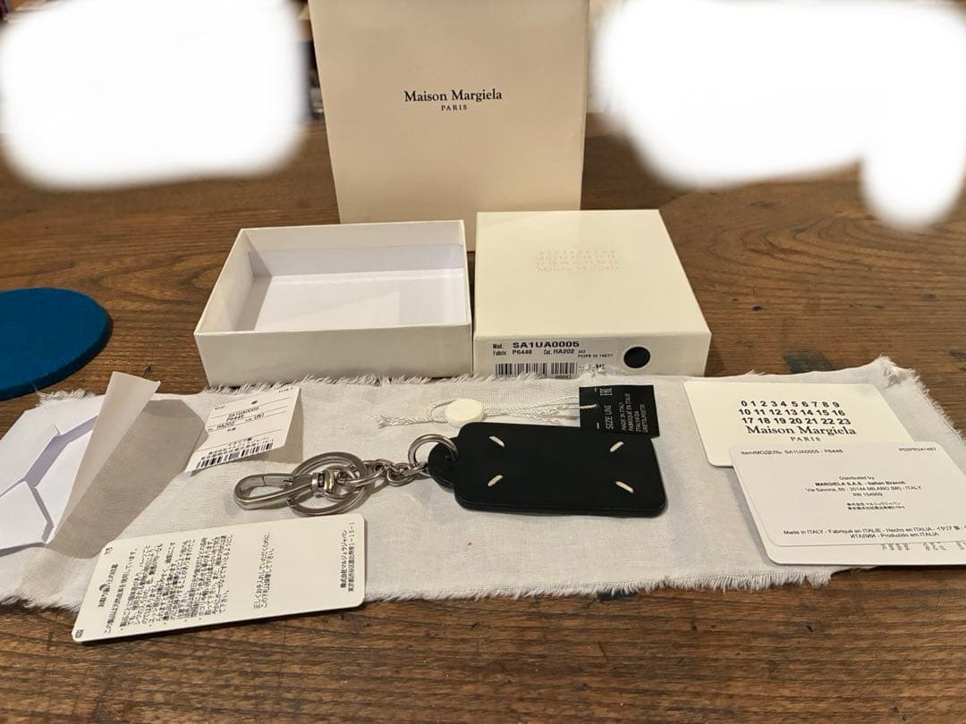 お値下げ中！Maison Margiela タグ型キーホルダー ブラック