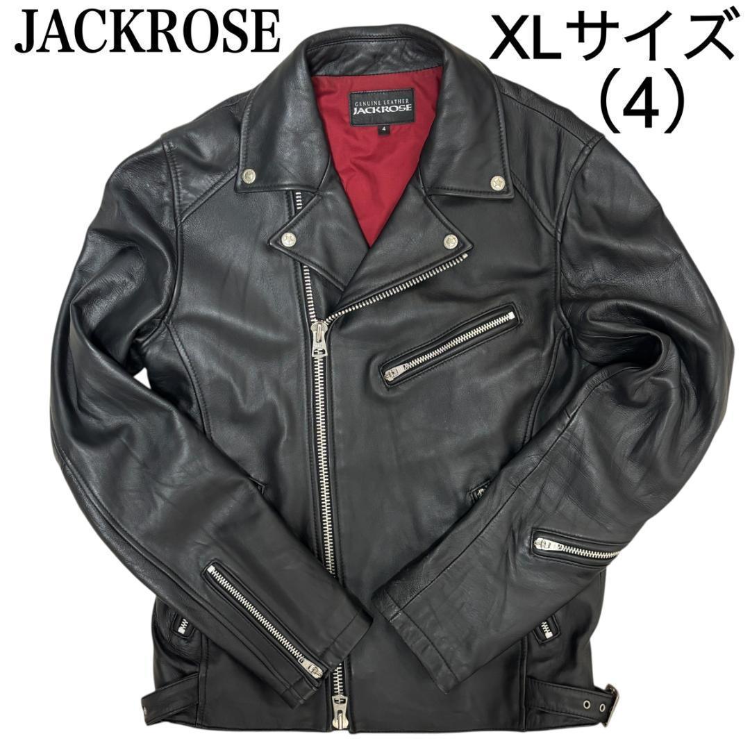 JACKROSE ジャックローズ ダブルライダース ラムレザー 羊革 赤裏地