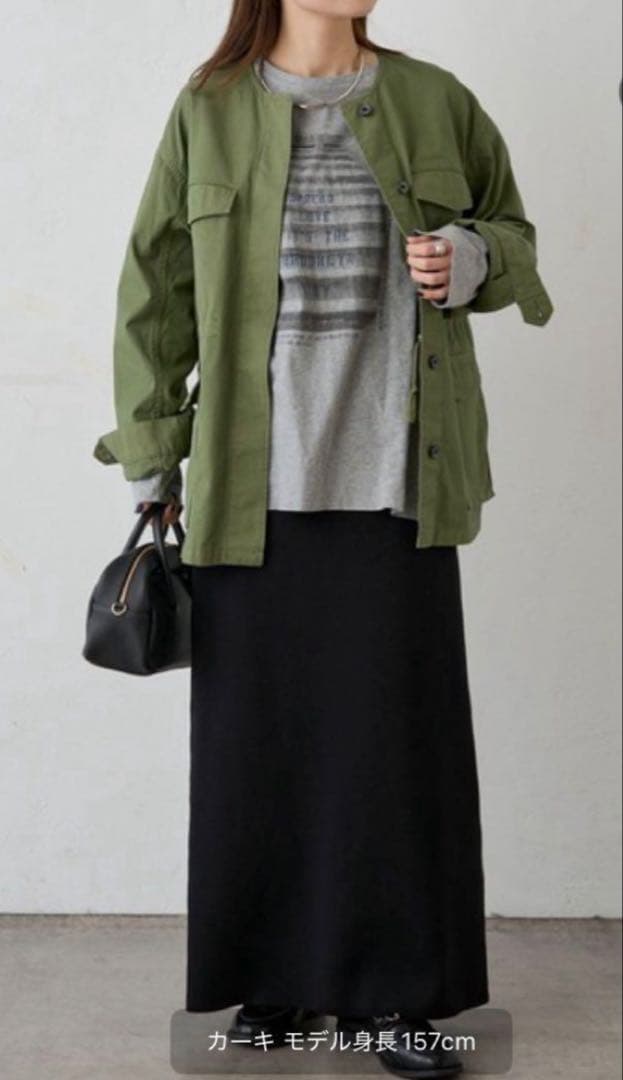 ピュアルセシン　ノーカラーミリタリー