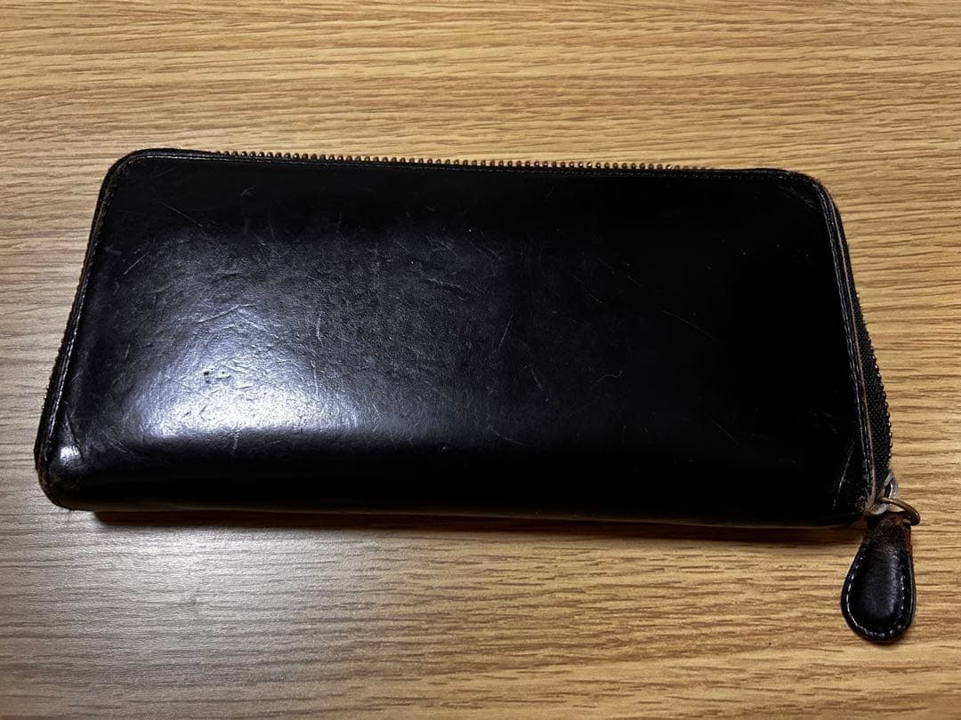 GANZO 黒 レザー 長財布