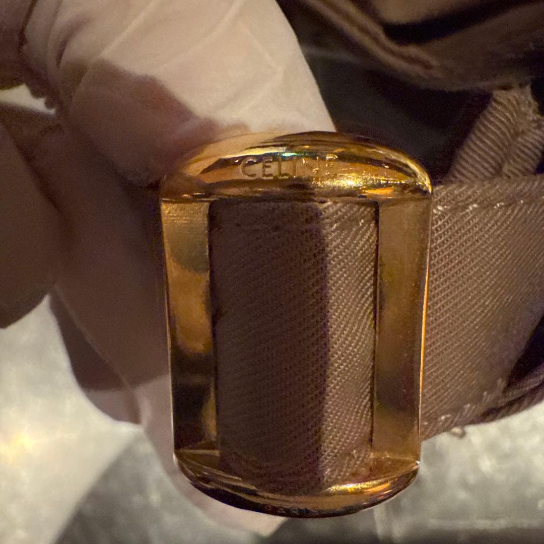 ブラウン刺繍ロゴキャップ