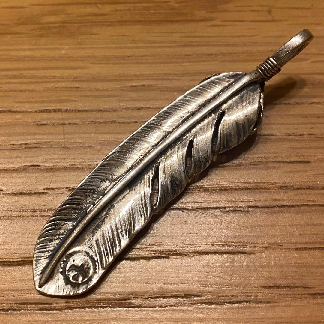 y*s様 Goro's ゴローズ　現行　上金金縄ターコイズ付き特大フェザー