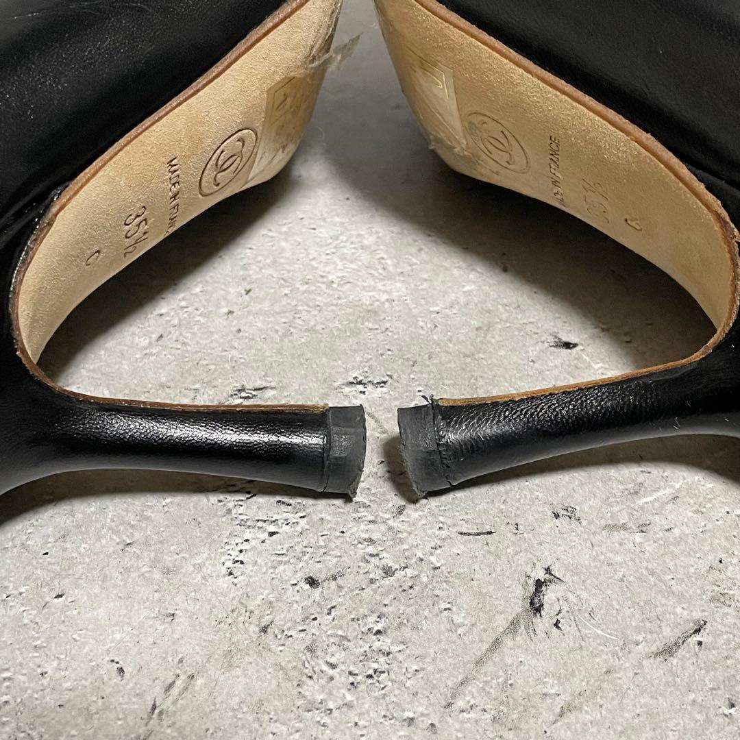 シャネル　CHANEL （35.5） ハイヒールパンプス　ココマーク　バイカラー