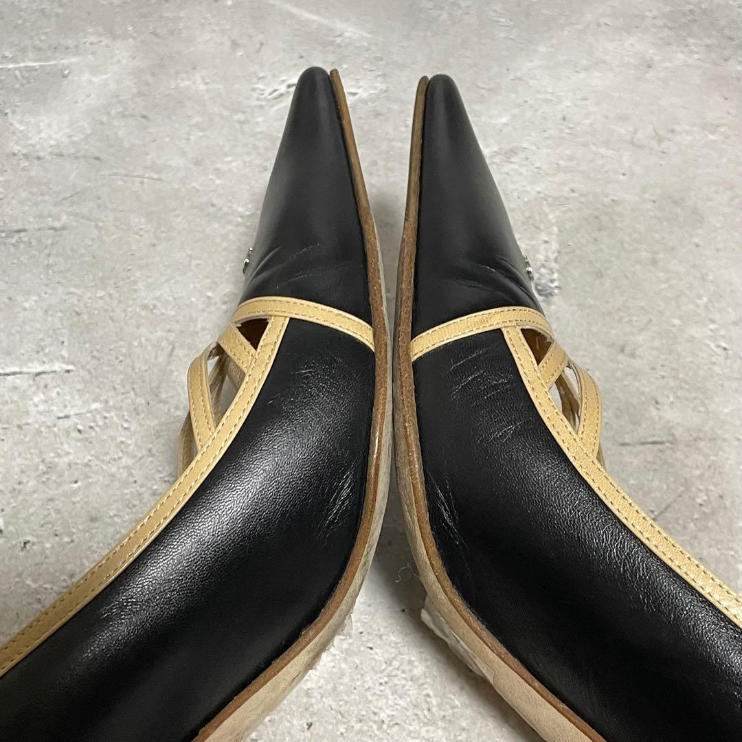 シャネル　CHANEL （35.5） ハイヒールパンプス　ココマーク　バイカラー