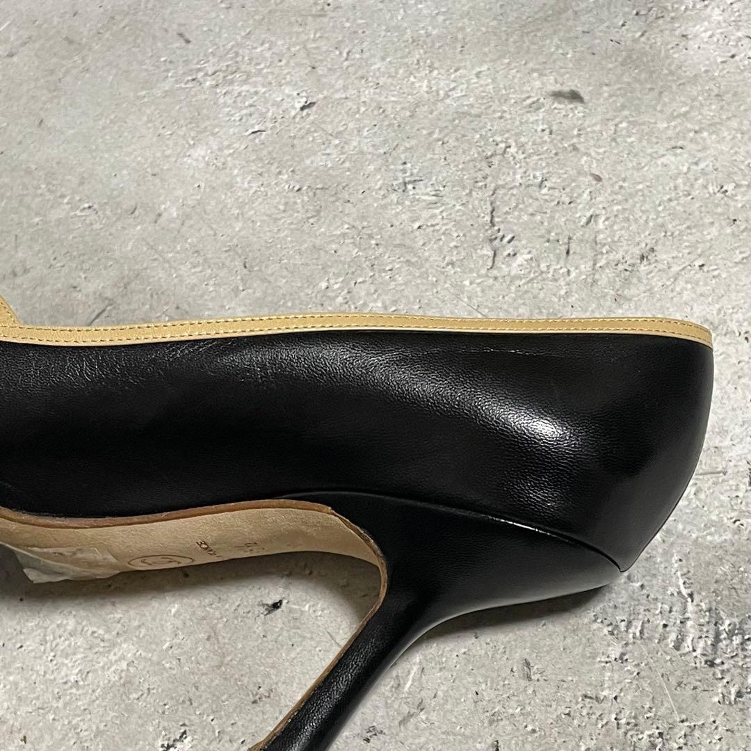 シャネル　CHANEL （35.5） ハイヒールパンプス　ココマーク　バイカラー