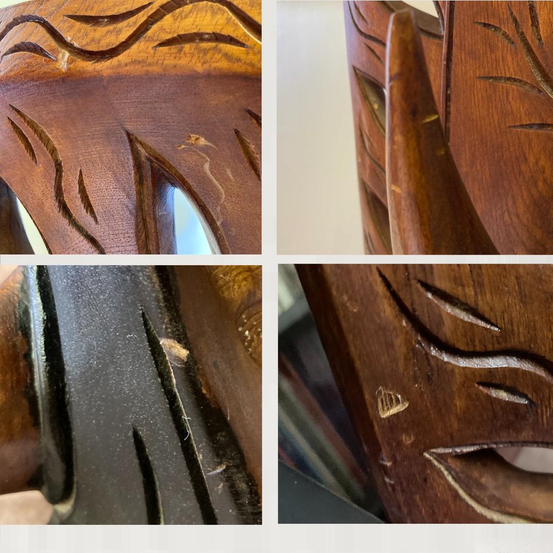 圧倒的存在感！魔除けの力を宿す 巨大ハンドメイド トーテムポール彫刻