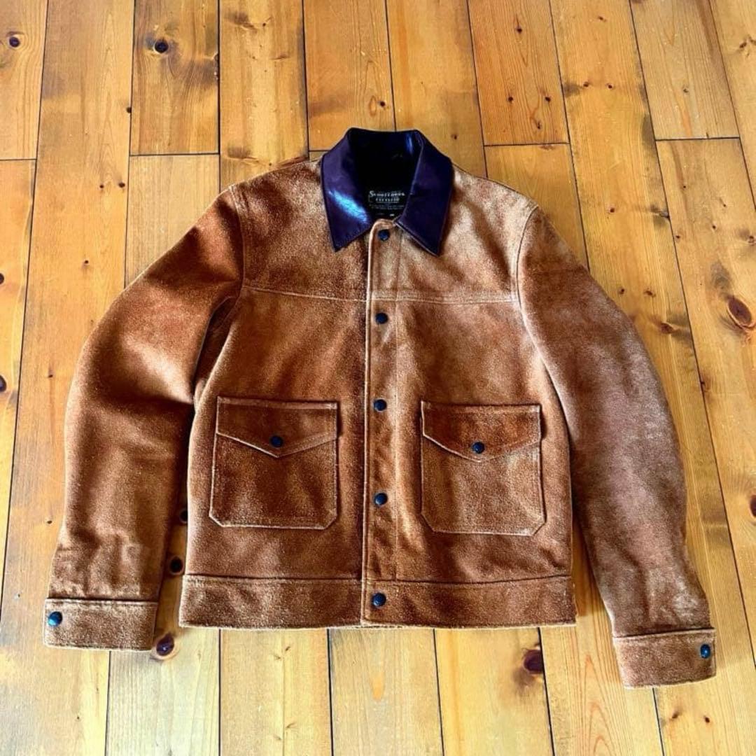 大幅値下げ Schott レザージャケット スウェード　320US サイズ38