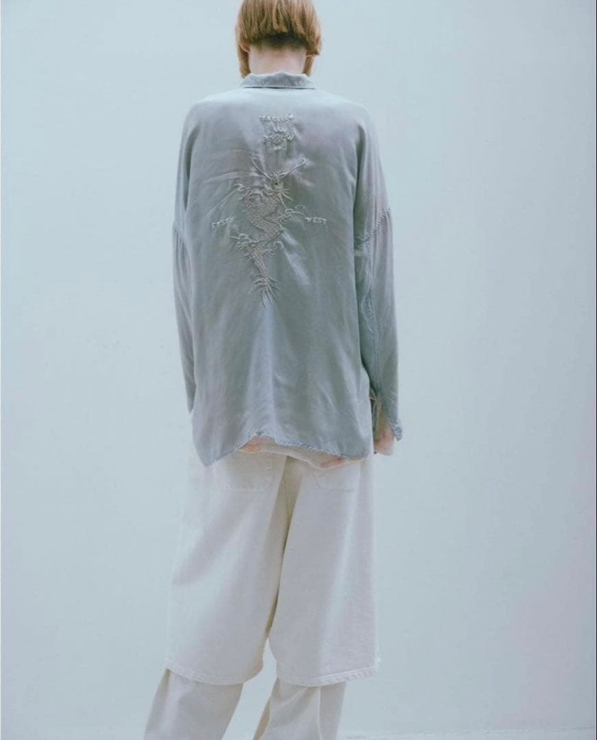 トップス ANCELLM 25SS AGING EMBROIDERY SHIRT 2