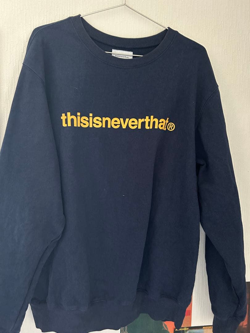 まーまま thisisneverthat ネイビー スウェット Lサイズ