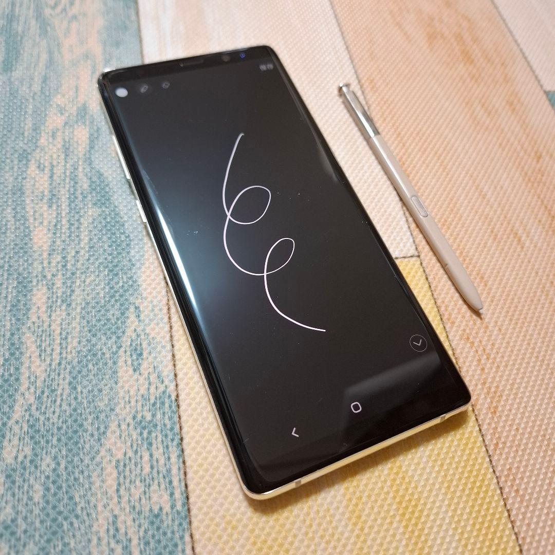 Galaxy Note 8 SC-01K ゴールド 本体 と Sペン のみ
