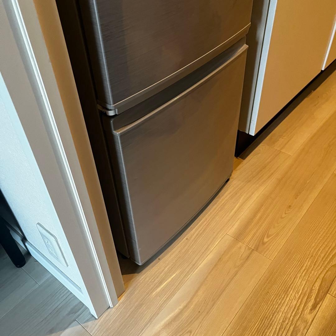 SHARP シルバー 2ドア冷蔵庫 167L