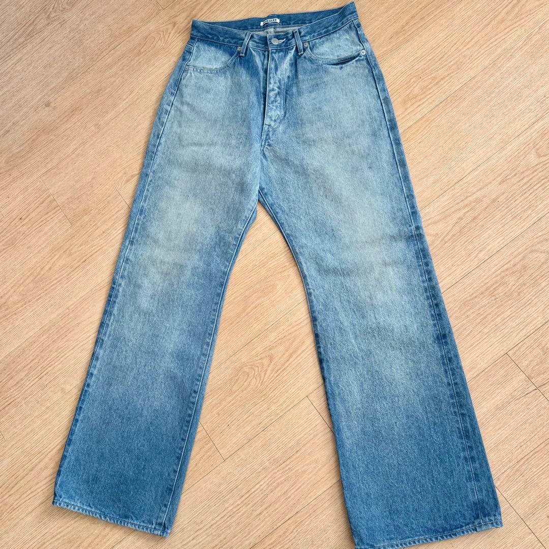 パンツ AURALEE SELVEDGE FADED DENIM PANTS 2