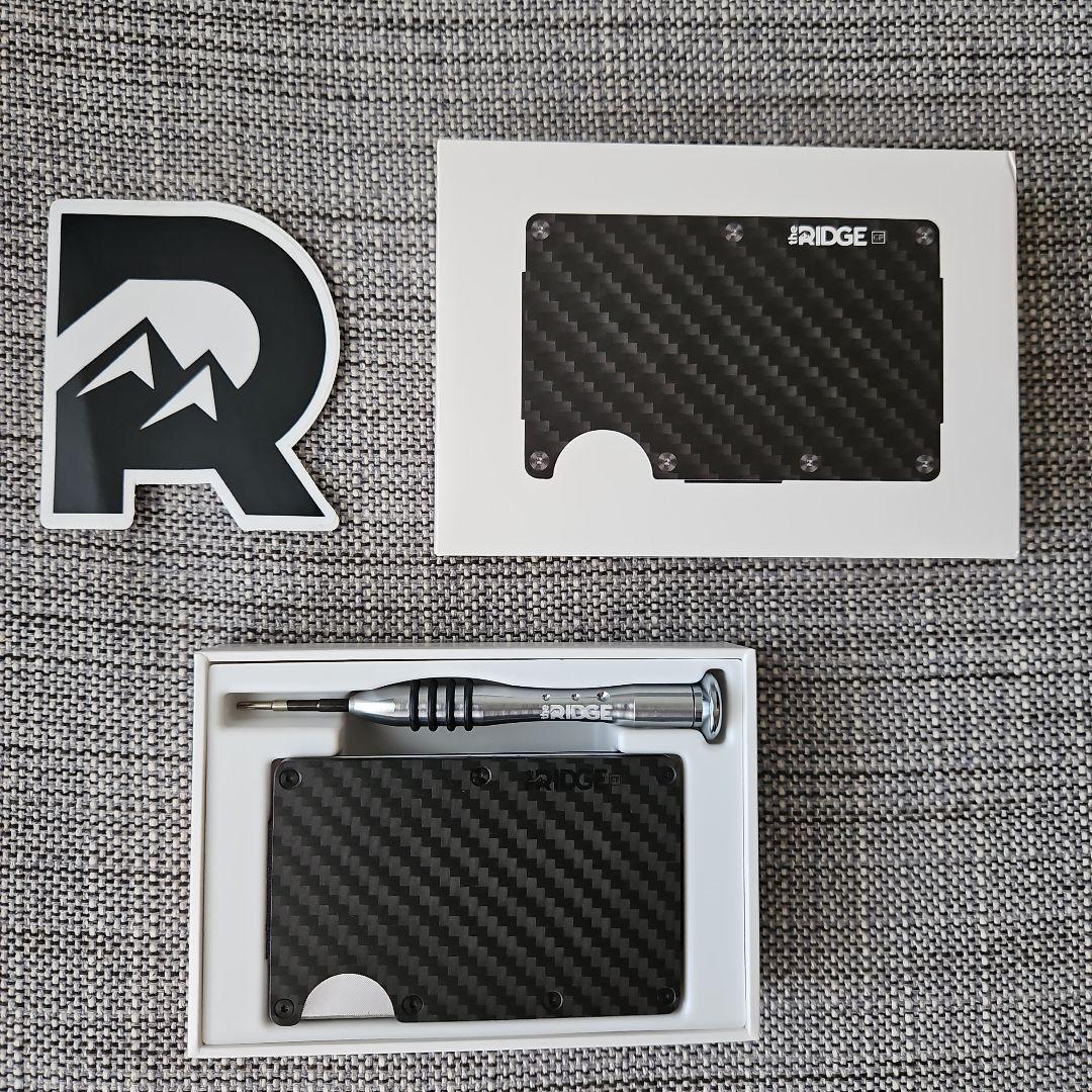 ザリッジ the RIDGE カーボンファイバーウォレット マネークリップ