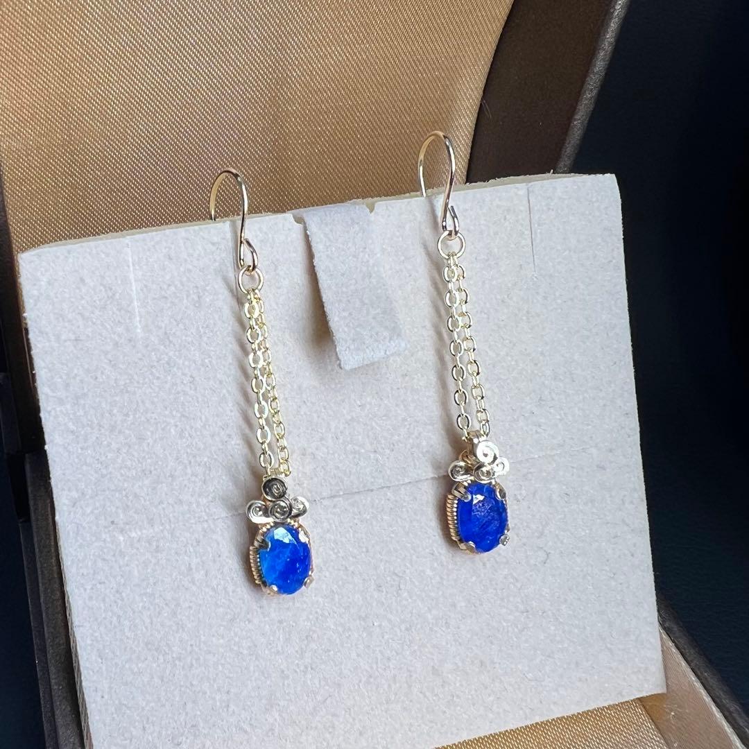 【for ばにょりん様】アフガナイト　ワイヤーラッピング　イヤリング