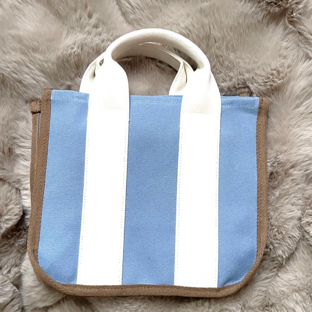 【新品未使用】ファミリア トートバッグ〈代官山店・広尾店限定〉 水色 白 青