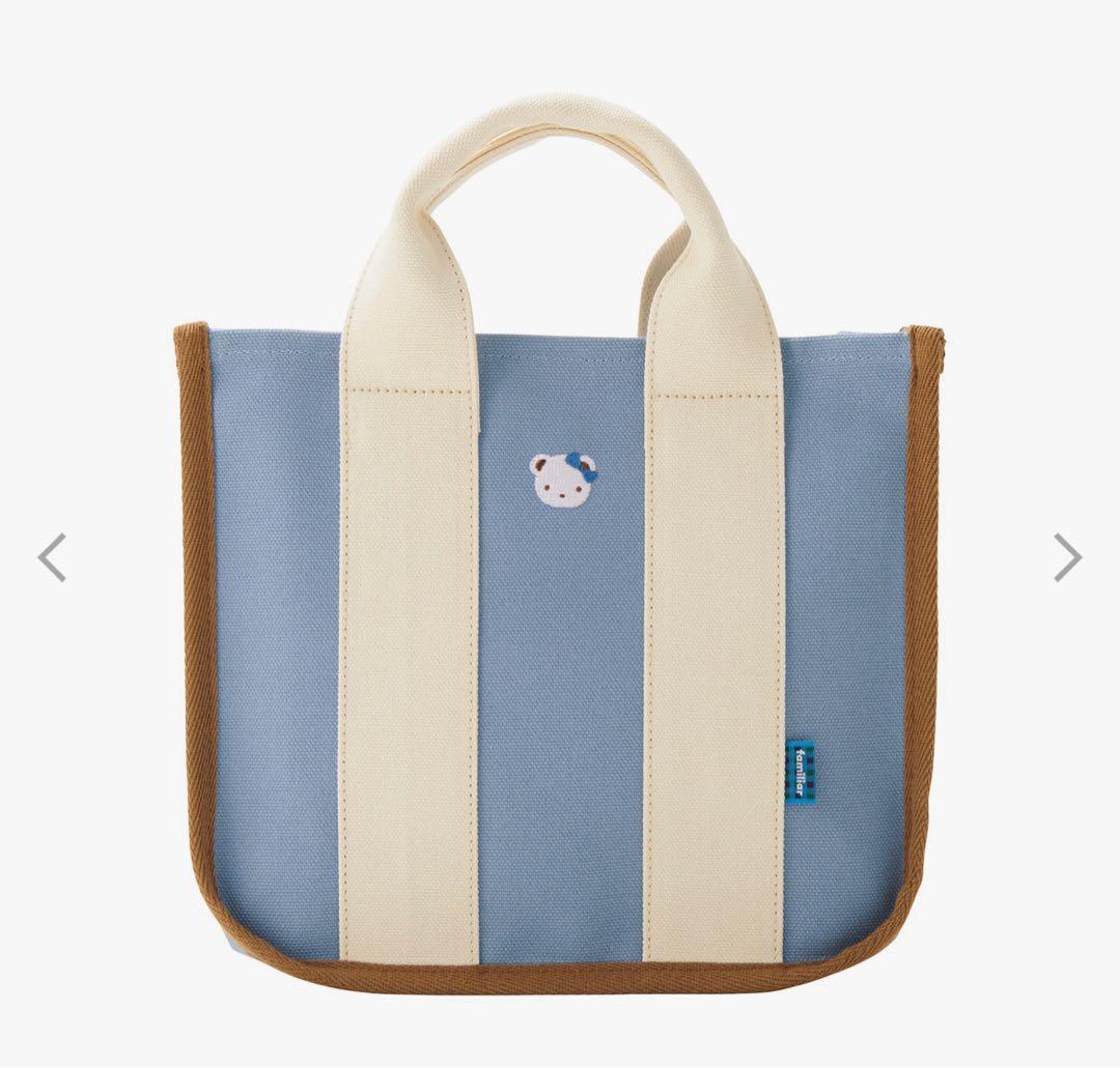 【新品未使用】ファミリア トートバッグ〈代官山店・広尾店限定〉 水色 白 青