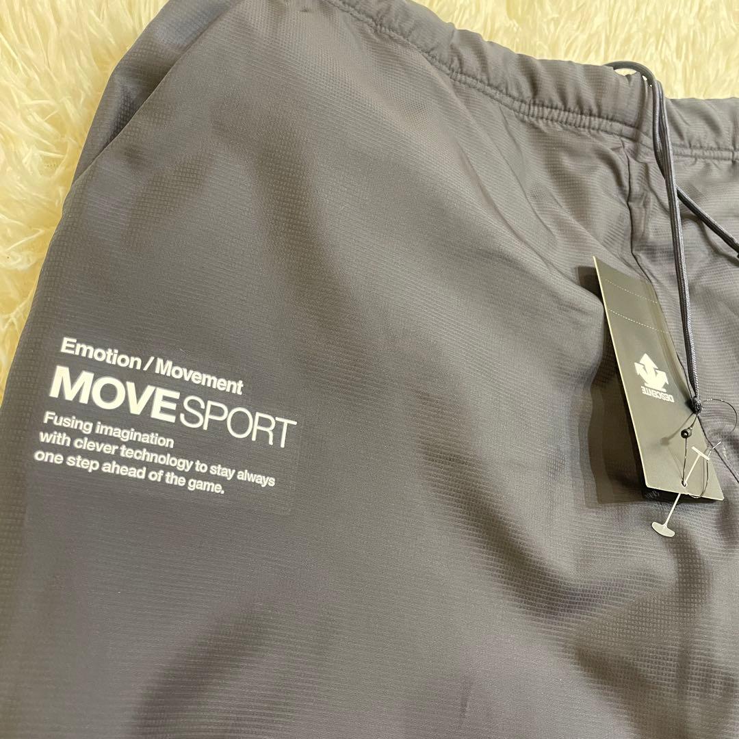 新品　デサント ウインドブレーカー 上下セット　セットアップ　ネイビー　Lサイズ