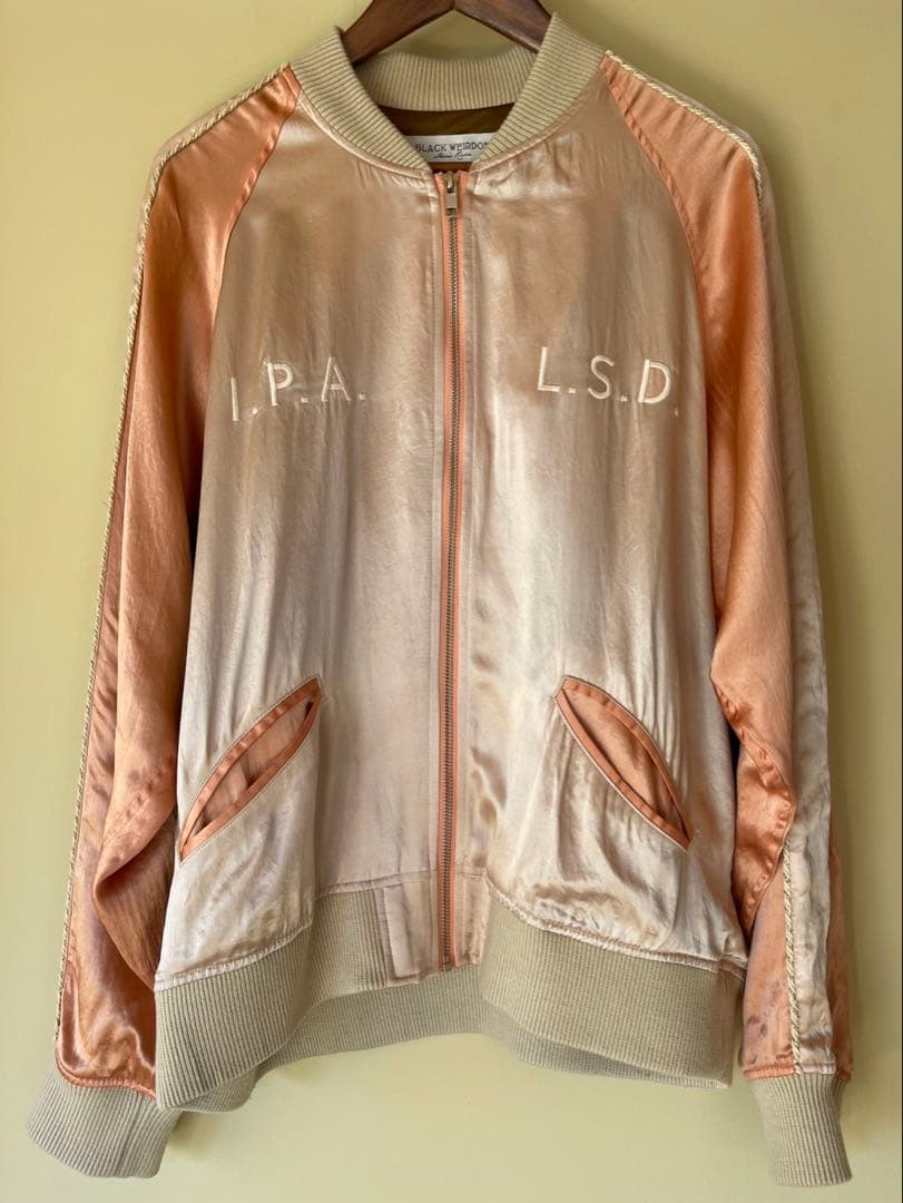 black weirdos 刺繍 スカジャン M ブラックウィドー