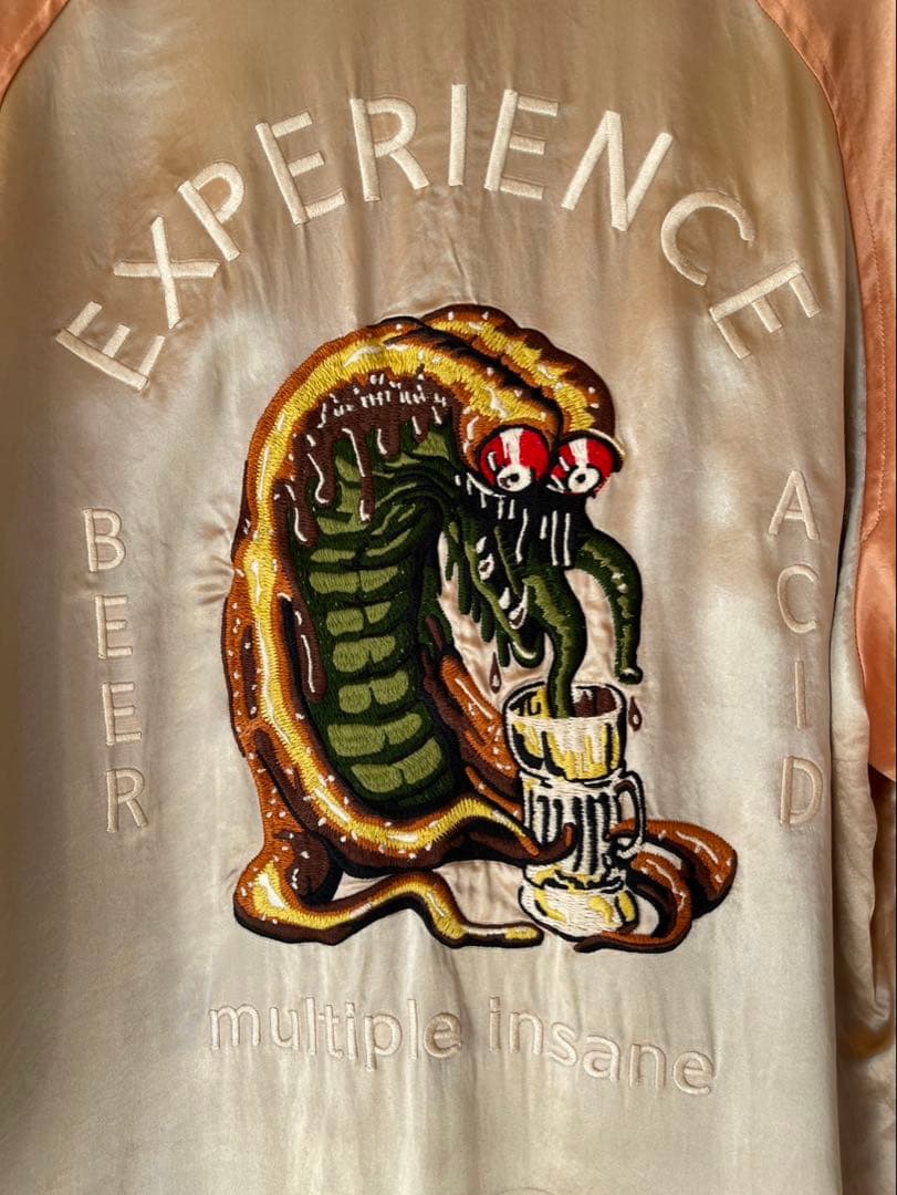 black weirdos 刺繍 スカジャン M ブラックウィドー