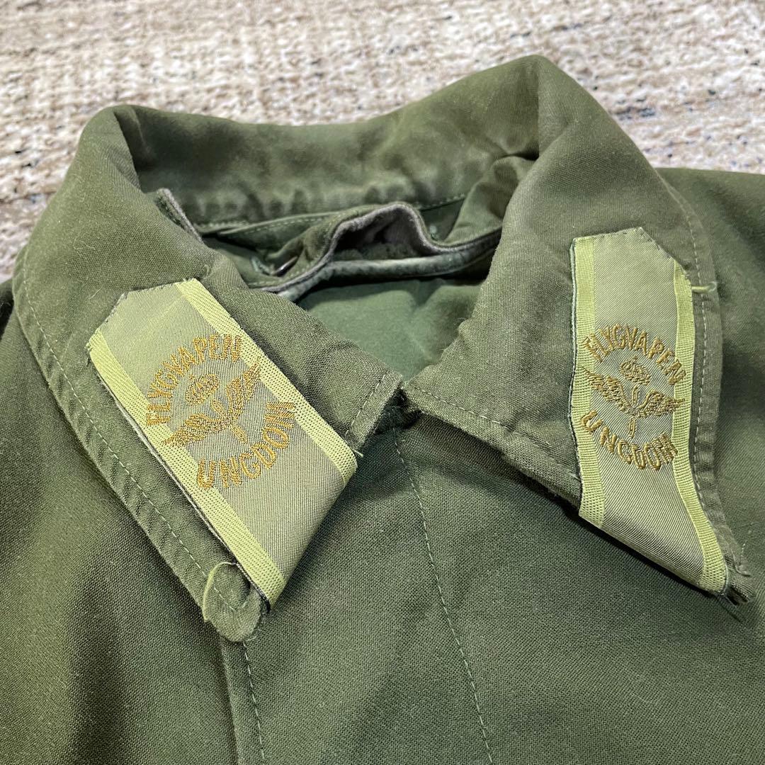 80s M-59 スウェーデン軍 ミリタリーコート ライナー付き