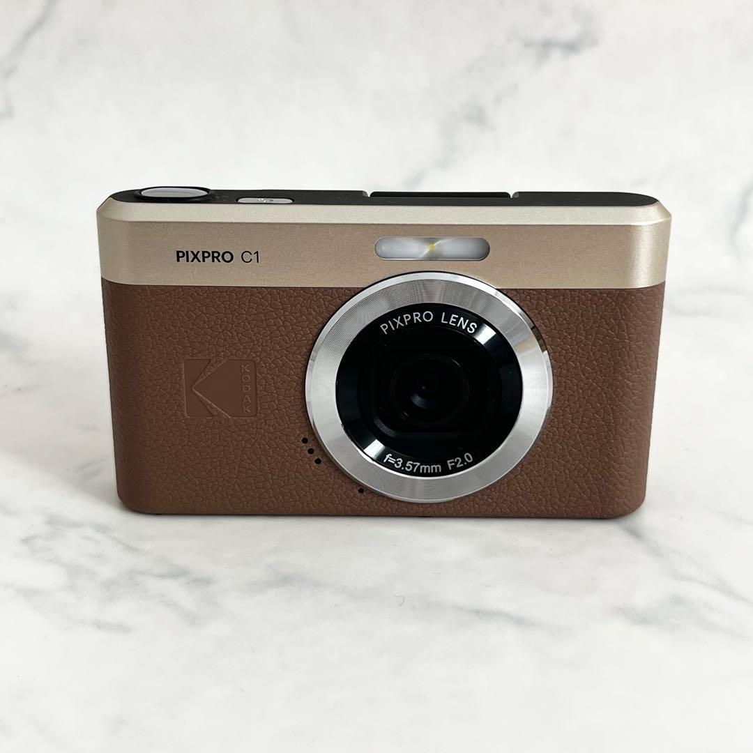 極美品 KODAK PIXPRO C1 BN ブラウン コダック デジカメ