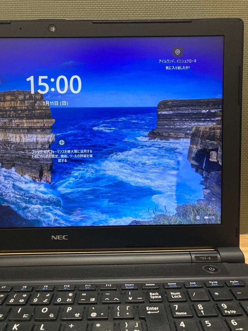 中古ノートパソコン　15.6インチ　NEC製　〔NO.5〕