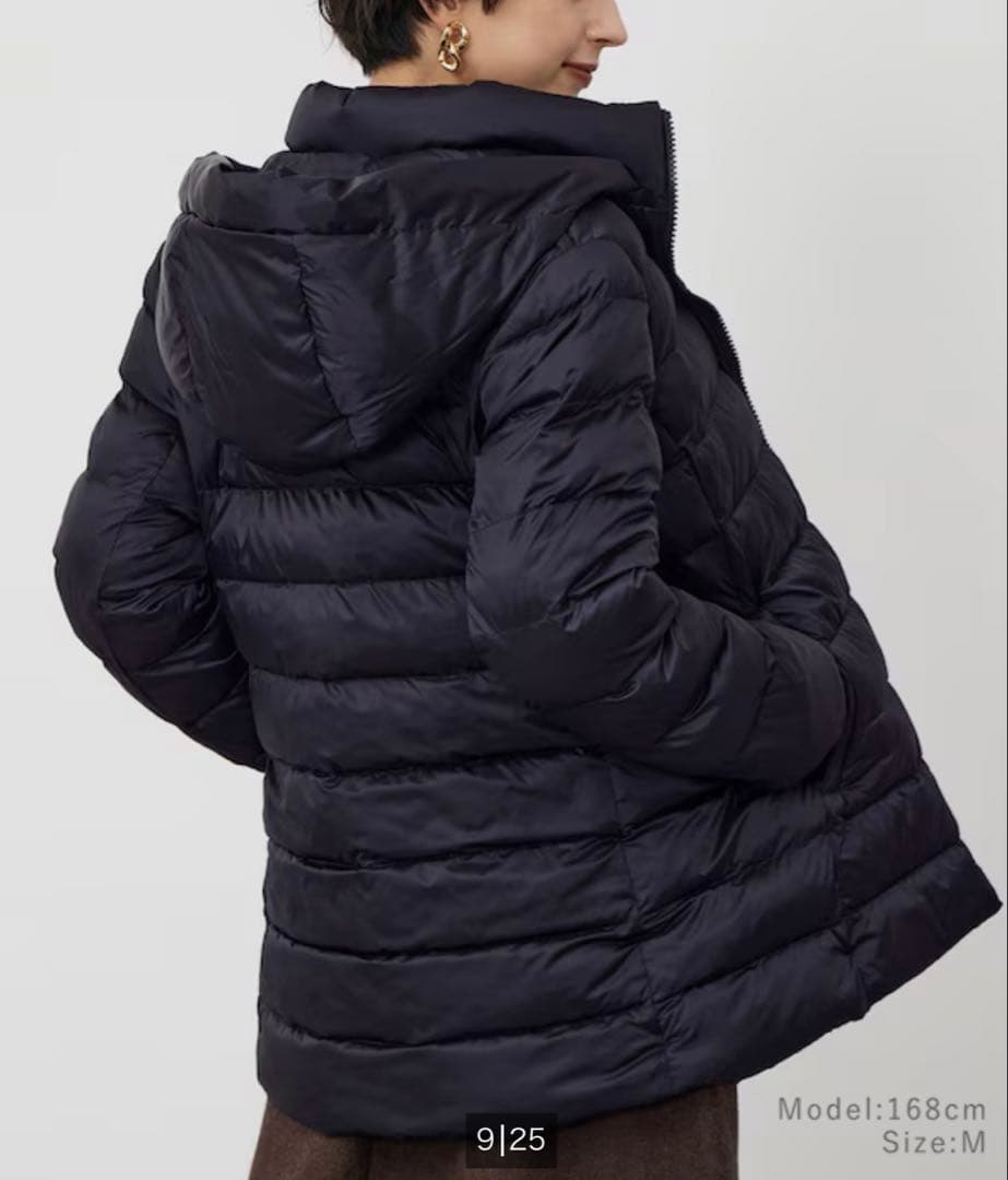 【PLST】リモンクパデッドハーフコート BLACK S