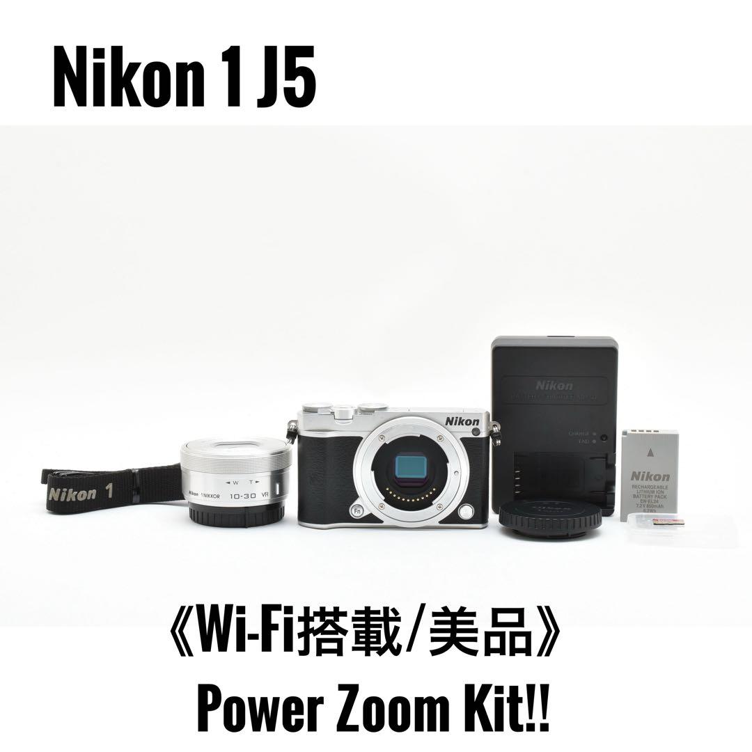 【美品】ニコン Nikon1 J5 パワーズームキットカメラ