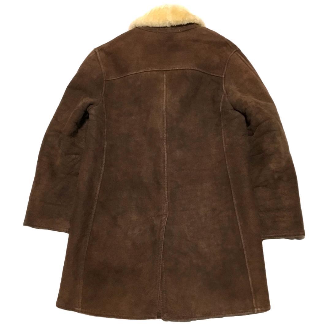 希少米製 80s MATTERHORN シープスキン ムートンロングコート 36