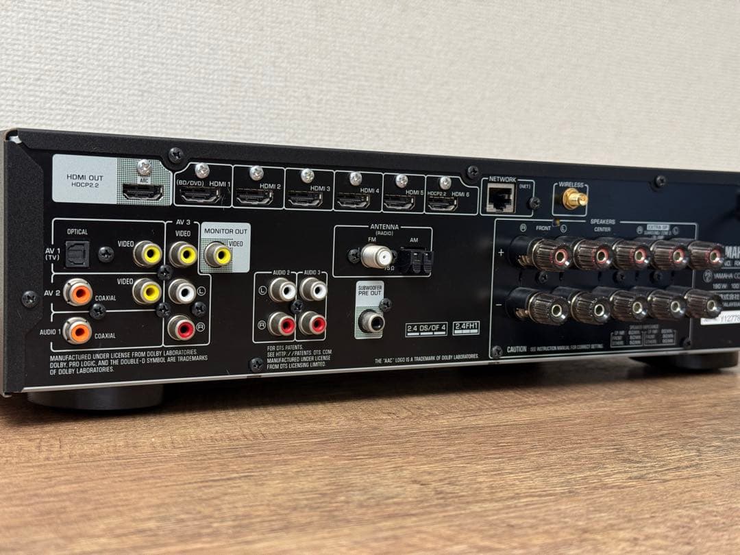 YAMAHA　RX-S601　5.1chAVアンプ