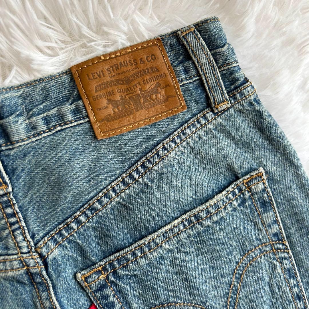 Ungrid Levi's別注RIBCAGE ＷIDE LEGデニム25インチ