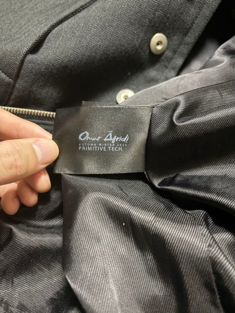 ジャケット・アウター Omar Afridi 23aw BLACK TECH DRIZZLER 46