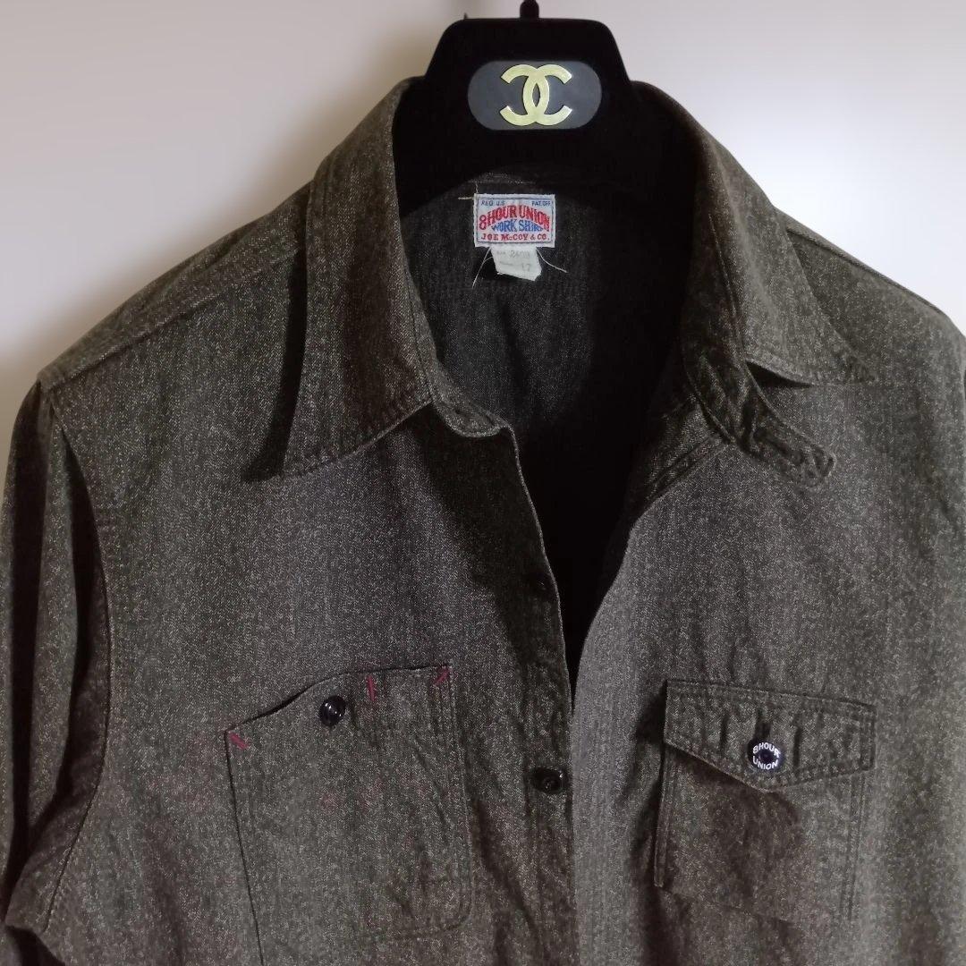 JOE McCOY 8 HOUR UNION　ブラックシャンブレーシャツ　17