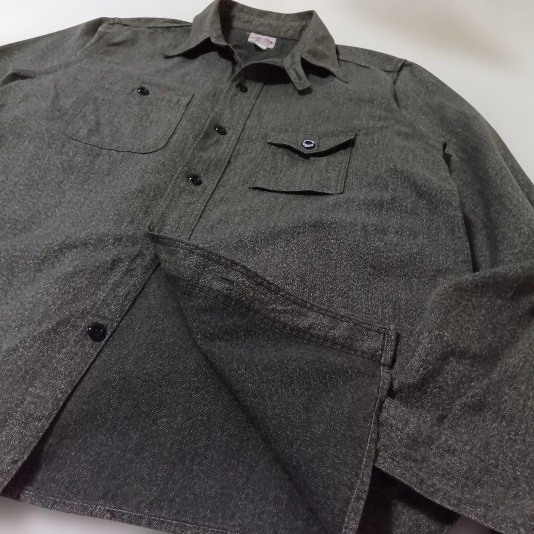 JOE McCOY 8 HOUR UNION　ブラックシャンブレーシャツ　17