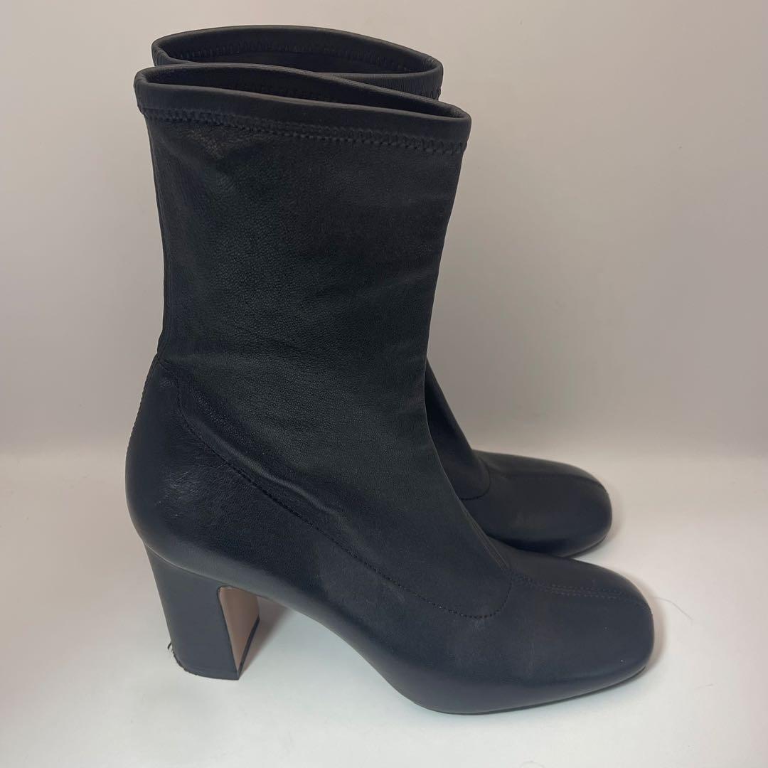 【極美品】PELLICO ペリーコ ストレッチブーツ ブラック 38 レザー