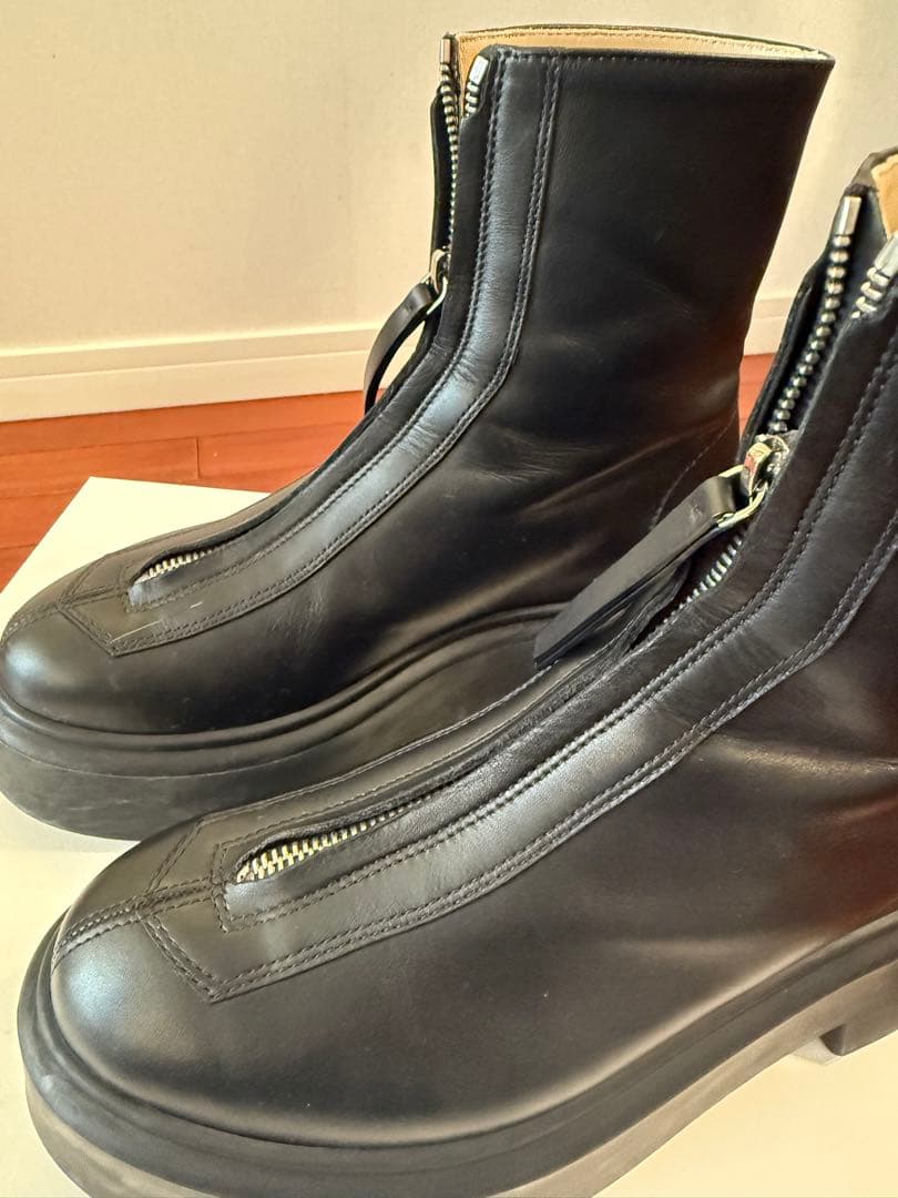 THE ROW ZIPPED BOOTS black サイズ36