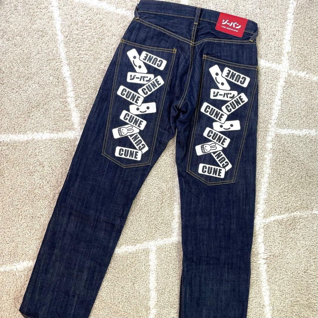 【美品】CUNE キューン　デニム　ジーンズ　うさぎ　サイズ28