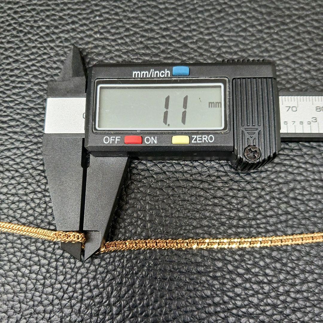 (B012007) K18 YG 喜平12面トリプル ネックレス メンズ