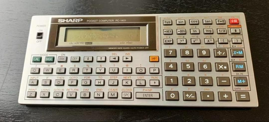 【昭和レトロ】SHARP／ポケットコンピュータPC-1401 取説付