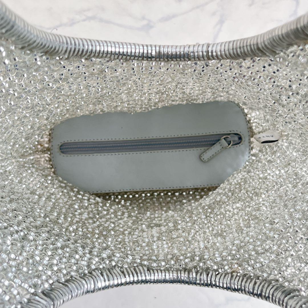 美品 ANTEPRIMA スタンダードII バスケットバッグ シルバー