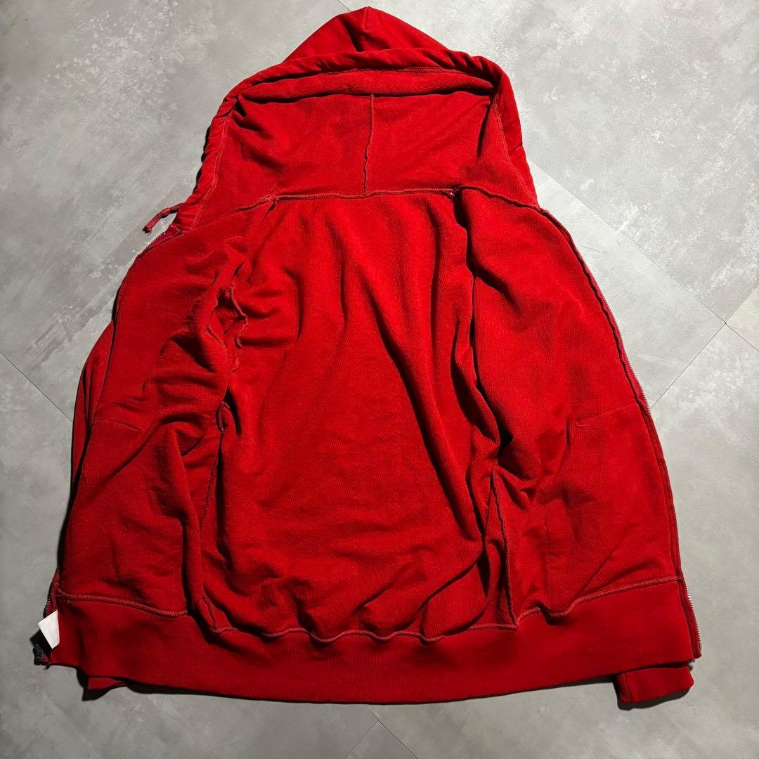 70s - Sears パーカー　ダブルフェイス　裏サーマル　赤　赤色　USA製