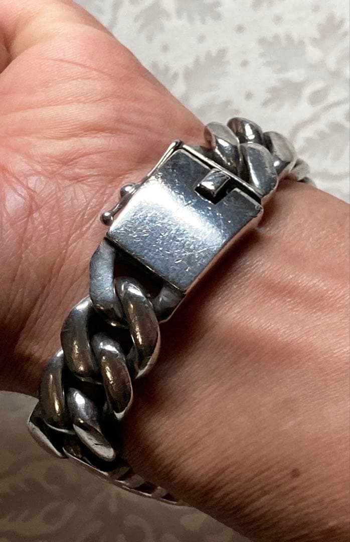 [6] Silver925 / 138g 極太 激重 ヴィンテージ 喜平ブレス